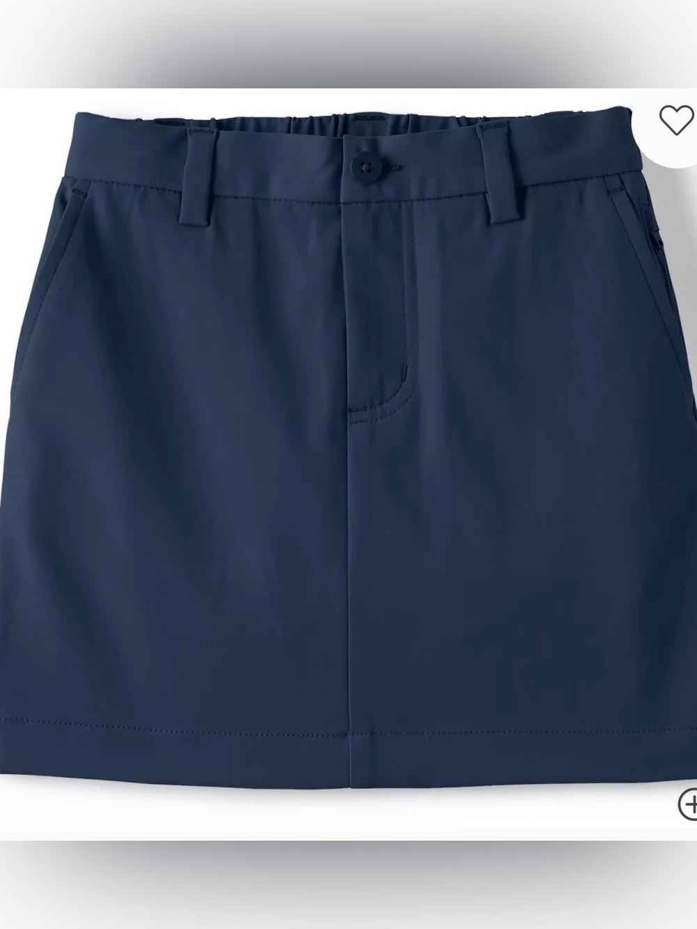 Land’s End Girls Active Performance Chino Skort Top of the Knee